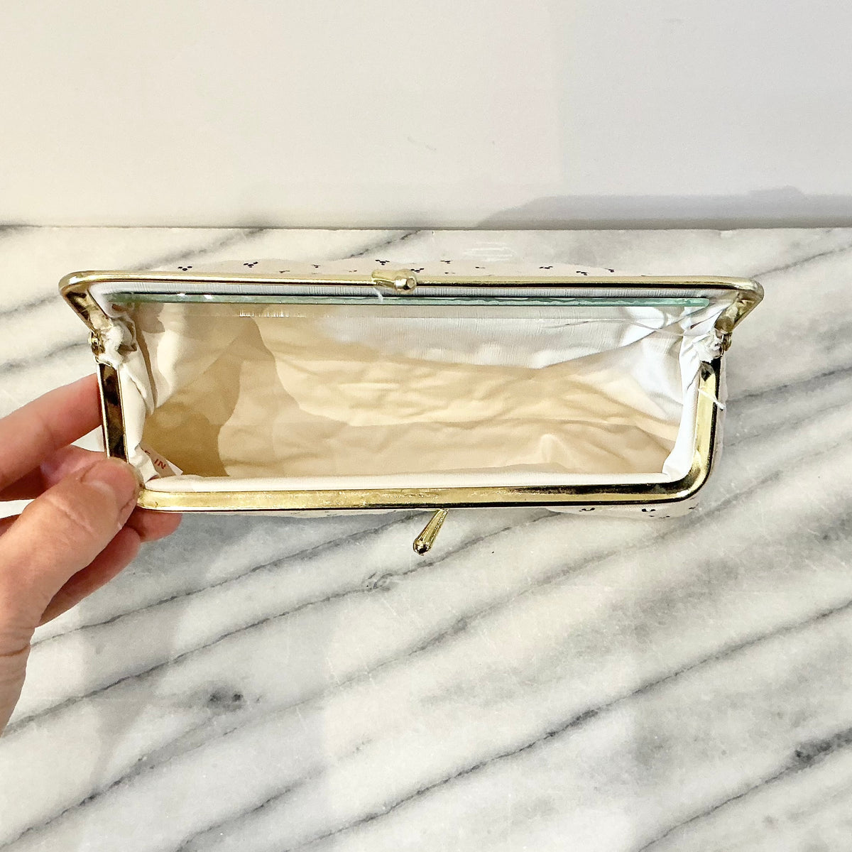 Vintage Dead-Stock Quilted Cosmetic Bag
