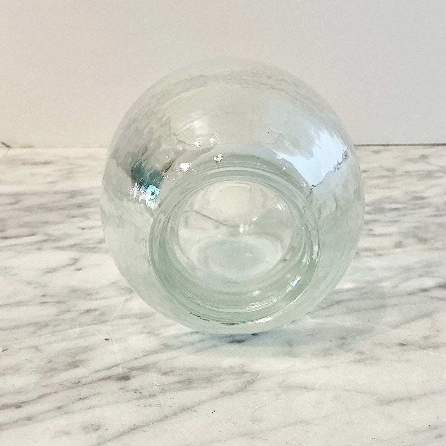 Vintage Chunky Glass Votive Holder