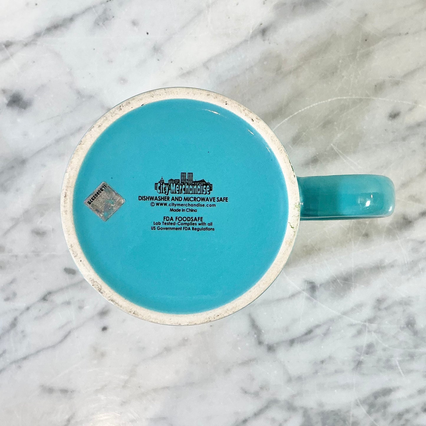 Vintage Turquoise “I ❤️ NY” Coffee Mug