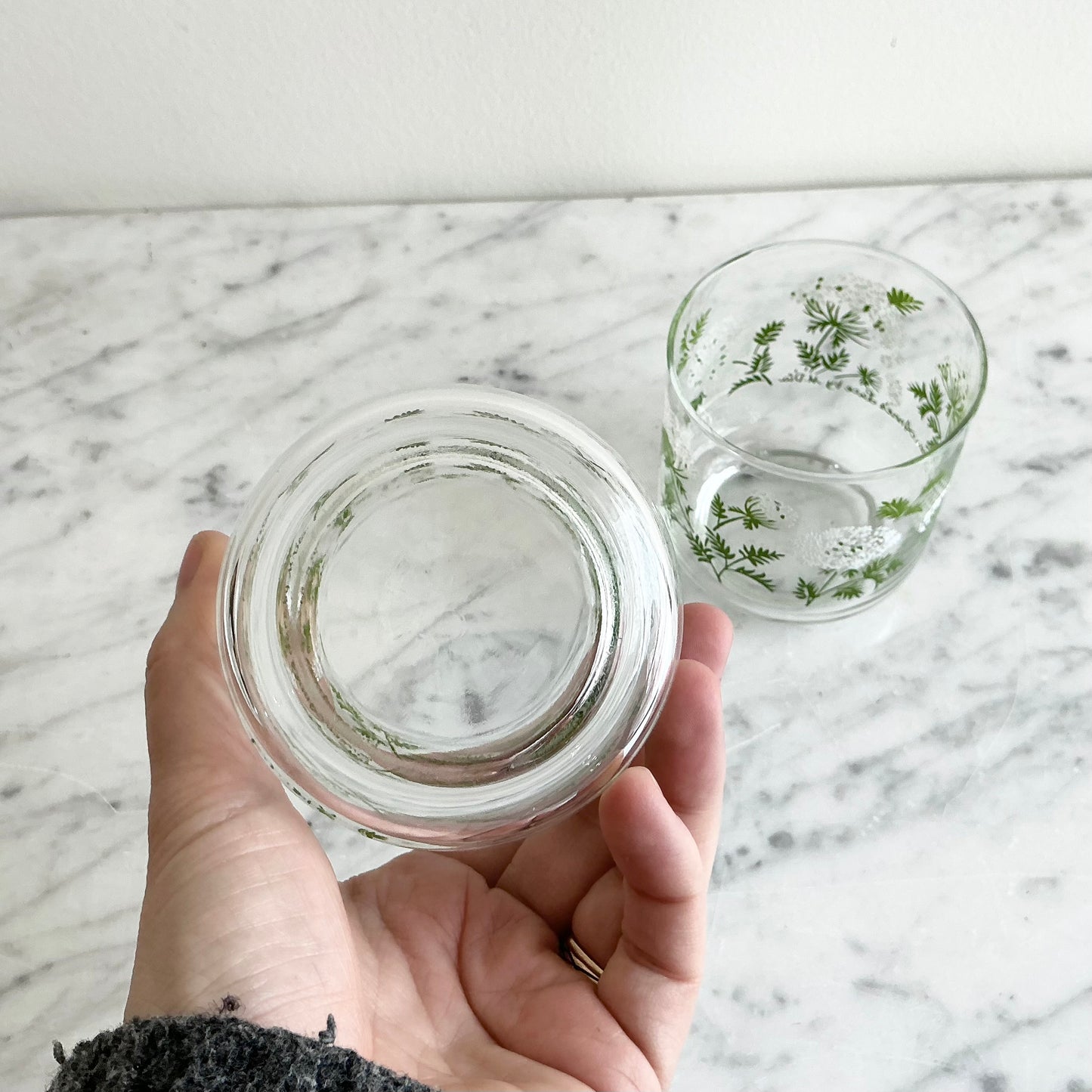 Pair of Vintage Queen Anne’s Lace Cups