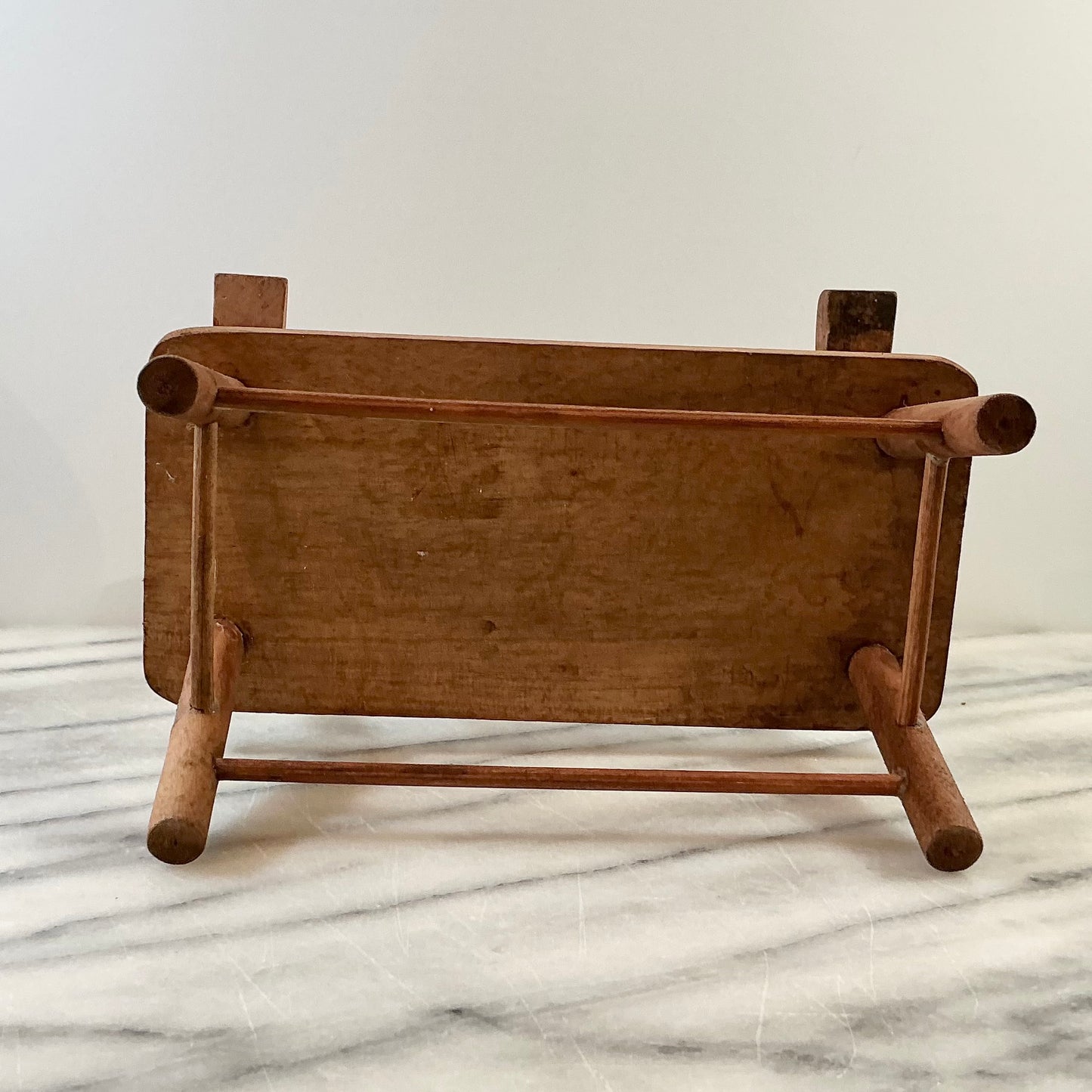 Vintage Miniature Folksy Wooden Bench