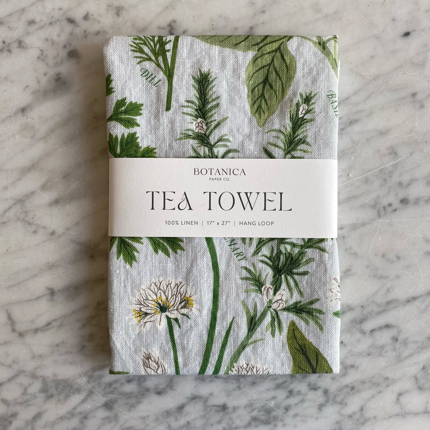 Herb Garden | 100% Linen Tea Towel