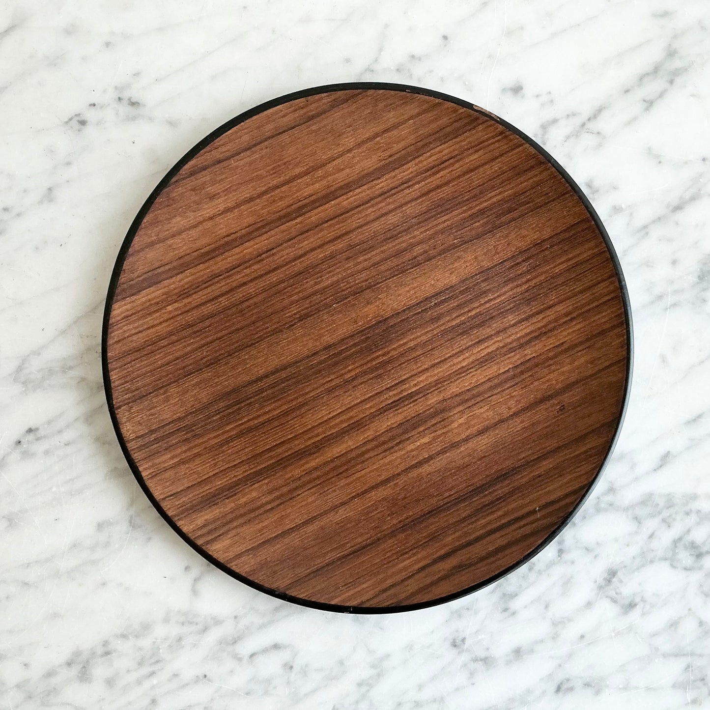 Small Vintage Teak Tray, 9"