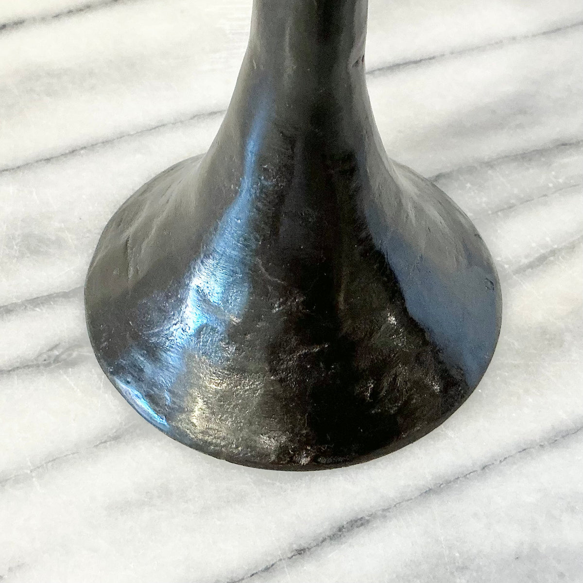 Vintage Sculptural Iron Candle Holder