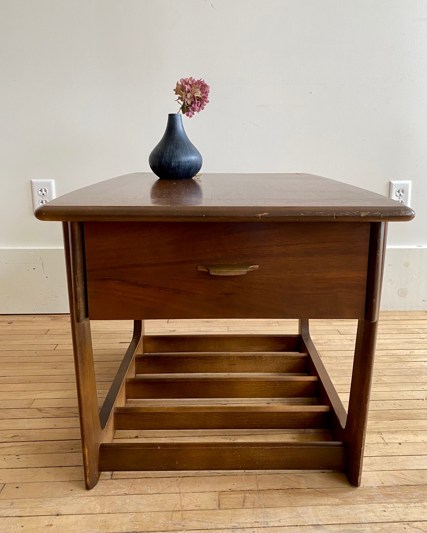 MCM Walnut End Table by Lane