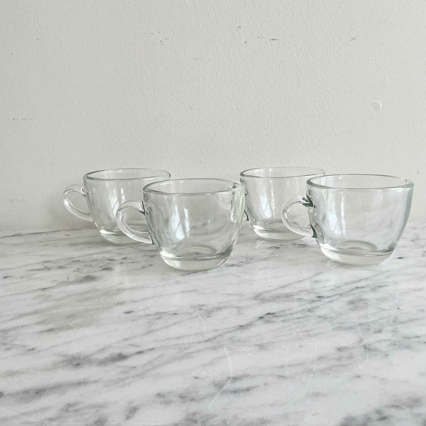 S/4 Small Vintage Glass Coffee/Tea Glasses