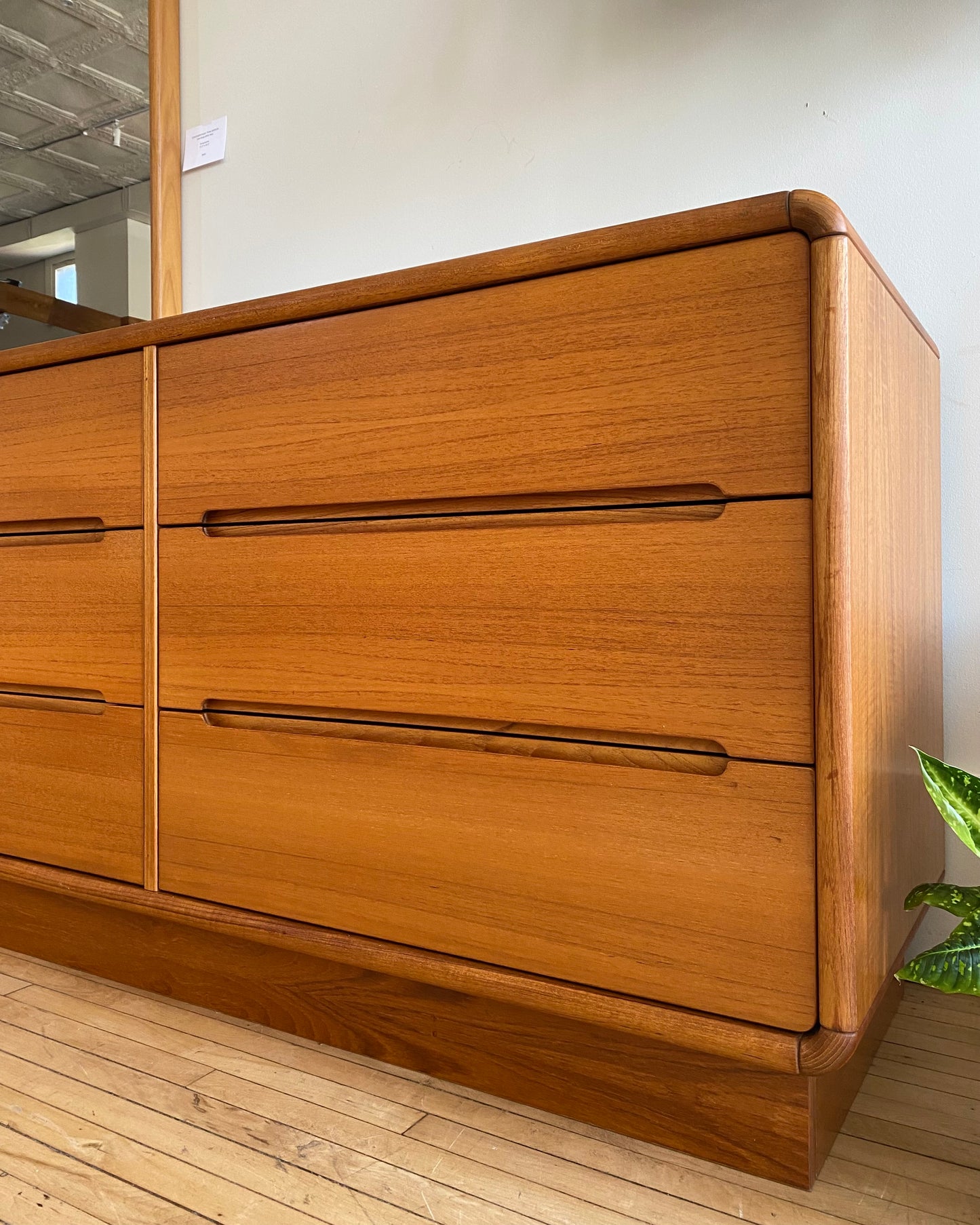 Contemporary Teak 9-Drawer Dresser / Credenza