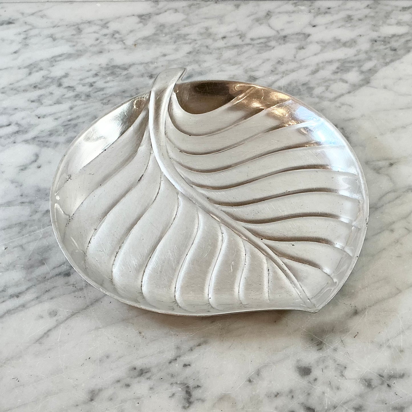 Vintage Silver Leaf Tray
