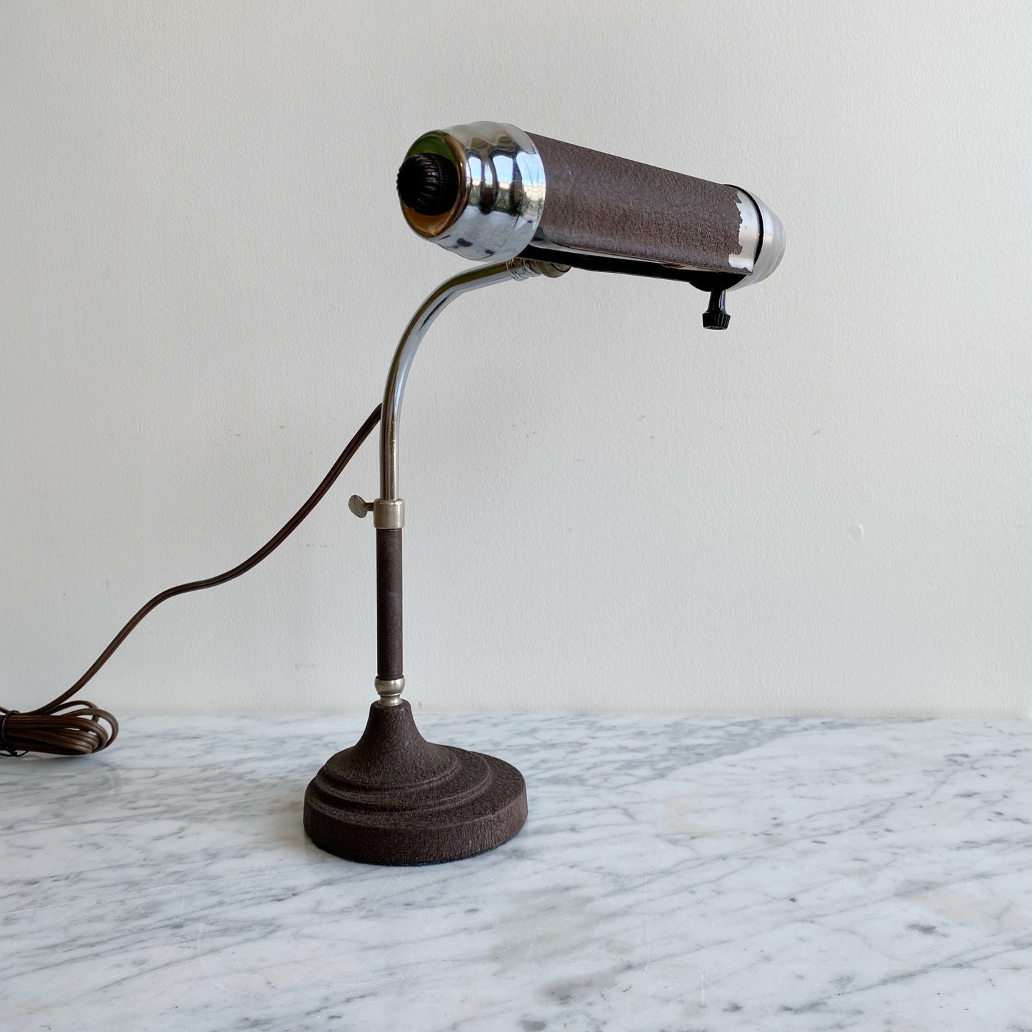 Antique 40's Desk Lamp (new cord + bulb)