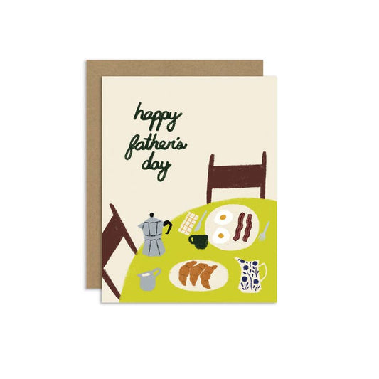 "Father's Day Breakfast" Greeting Card