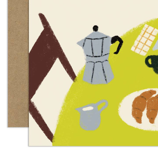 "Father's Day Breakfast" Greeting Card