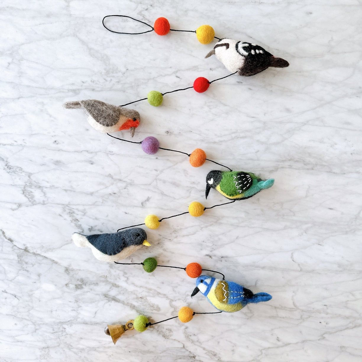 Felt Bird Garland, 4'