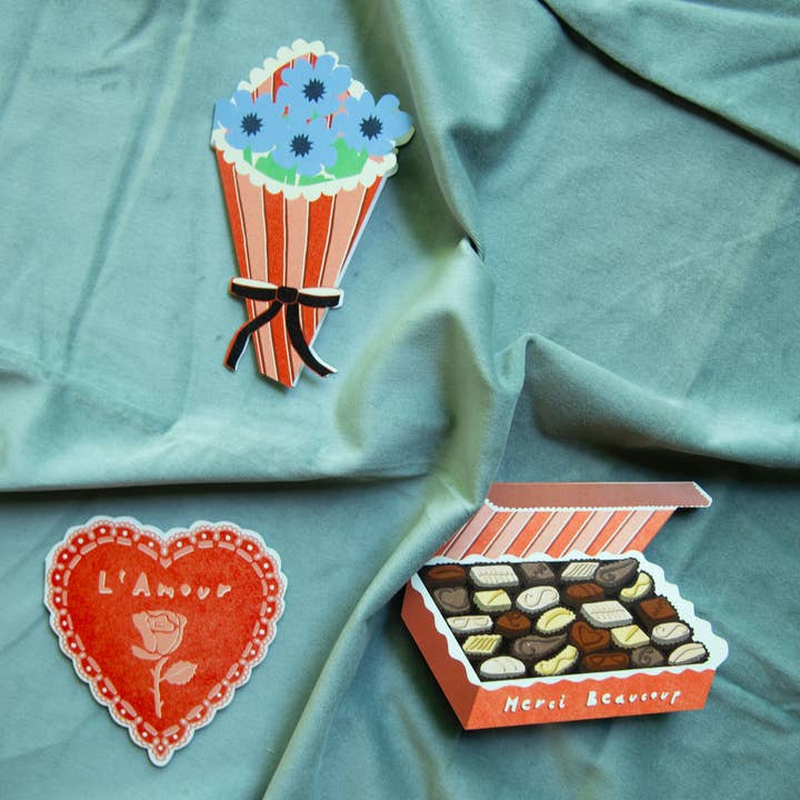 Flower Bouquet Mini Cards