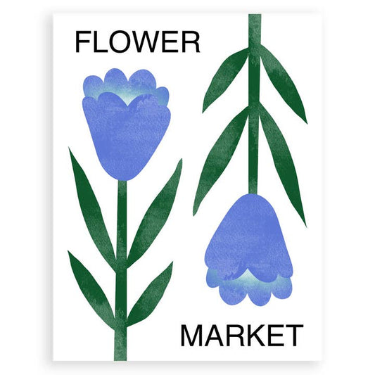 "Flower Market" Art Print (8.5 x 11)