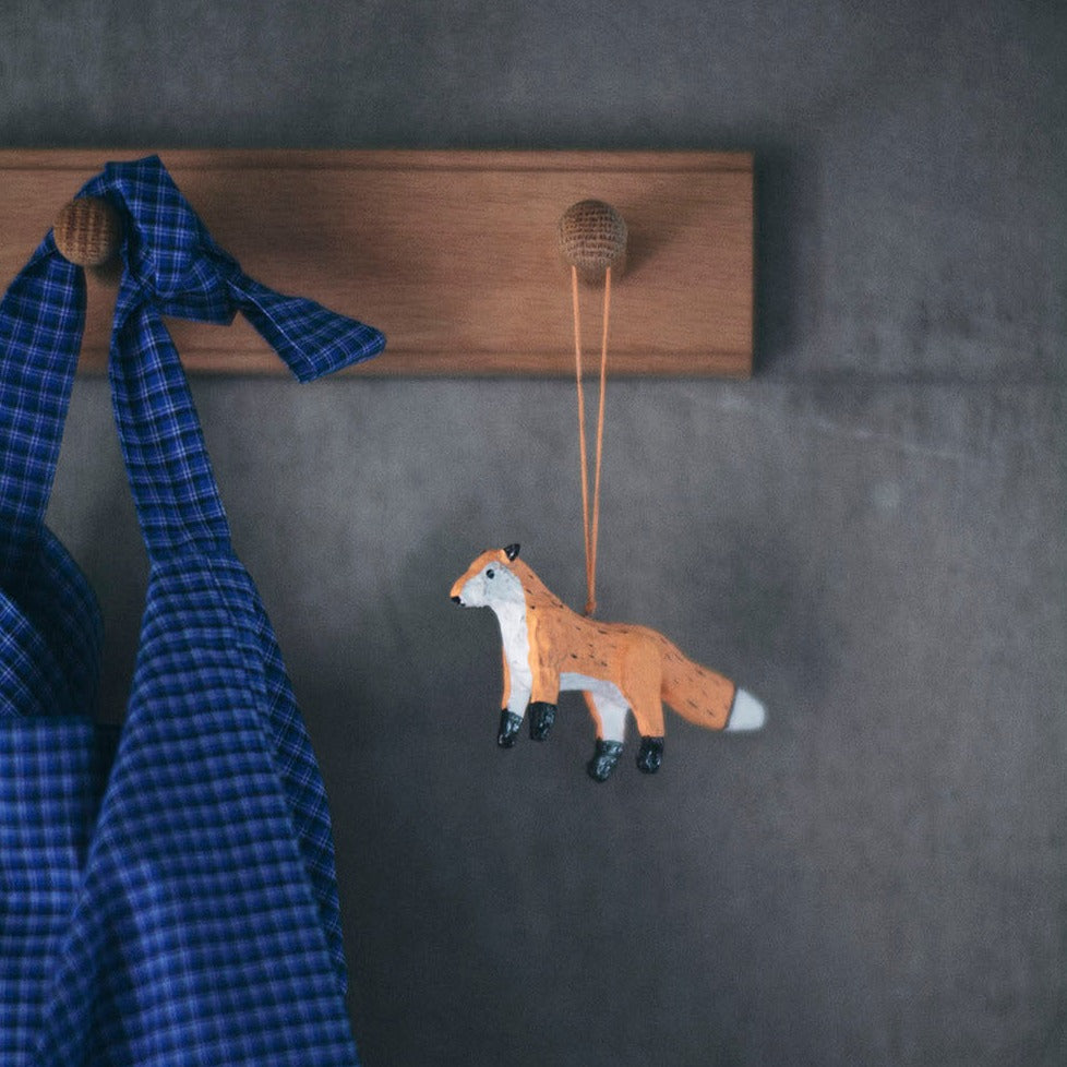 Paper Mache Ornament, Fox