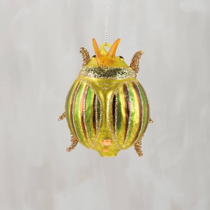 Glass Beetle Ornament