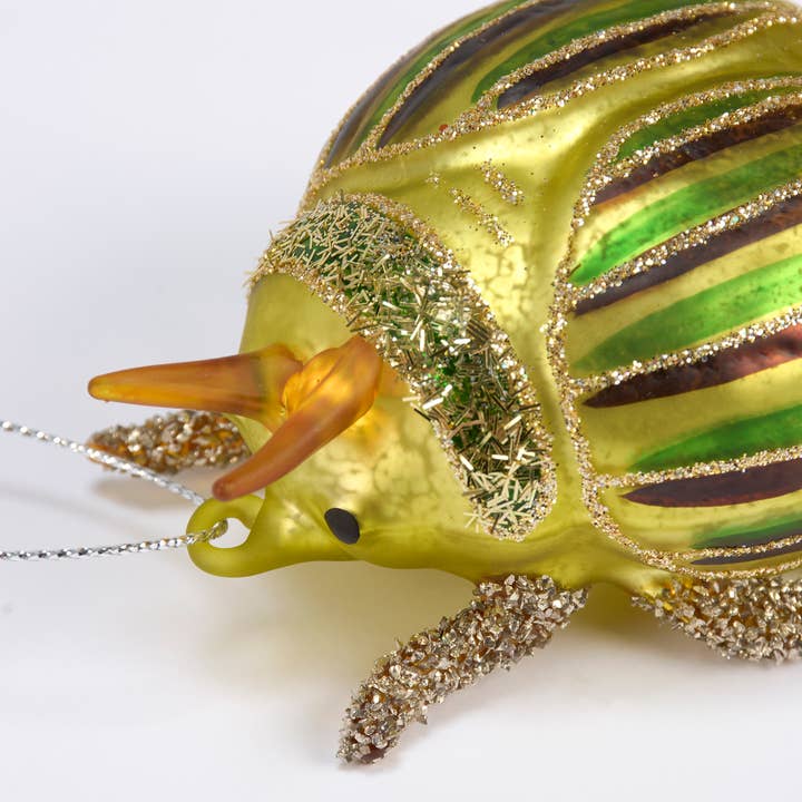 Glass Beetle Ornament