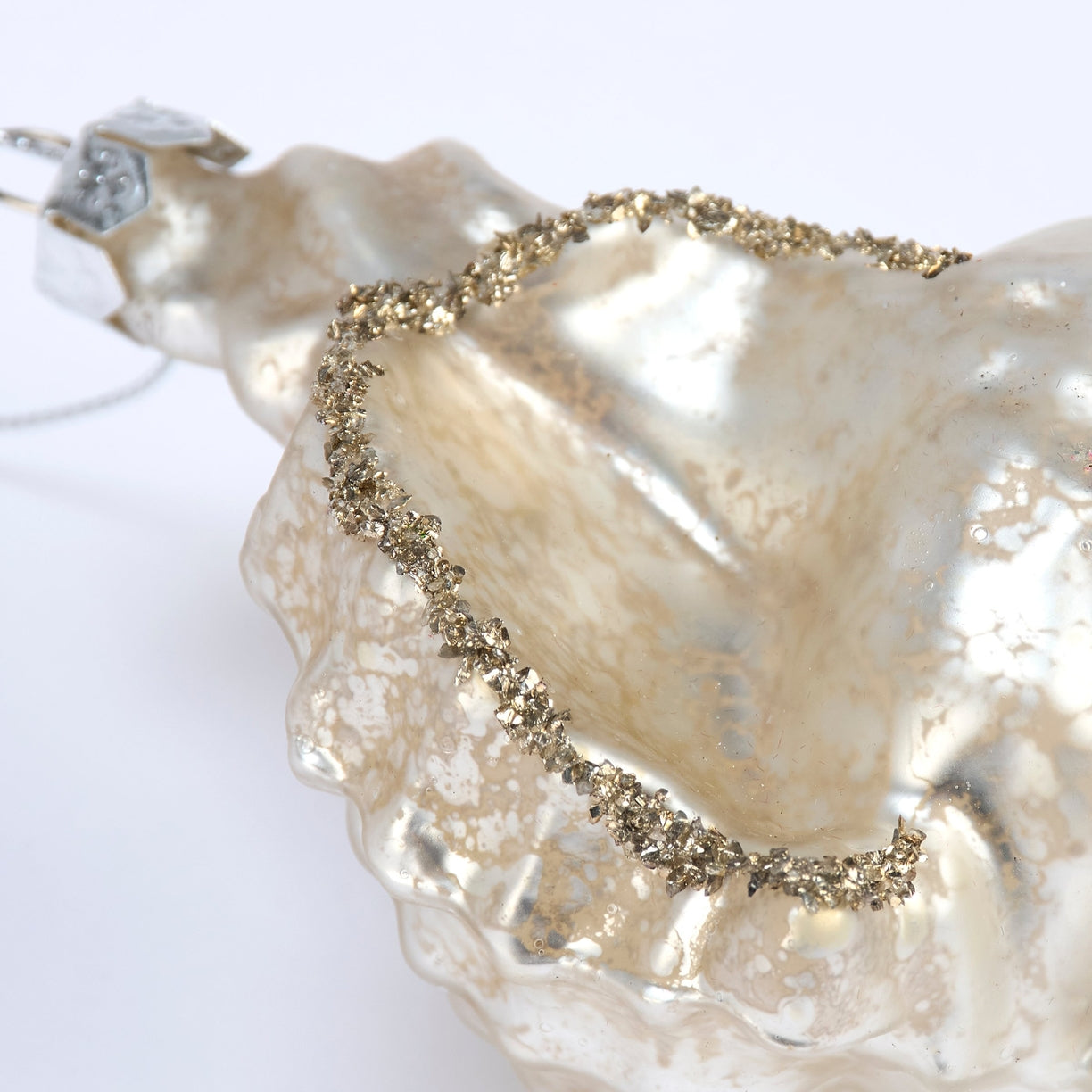Glass Conch Shell Ornament