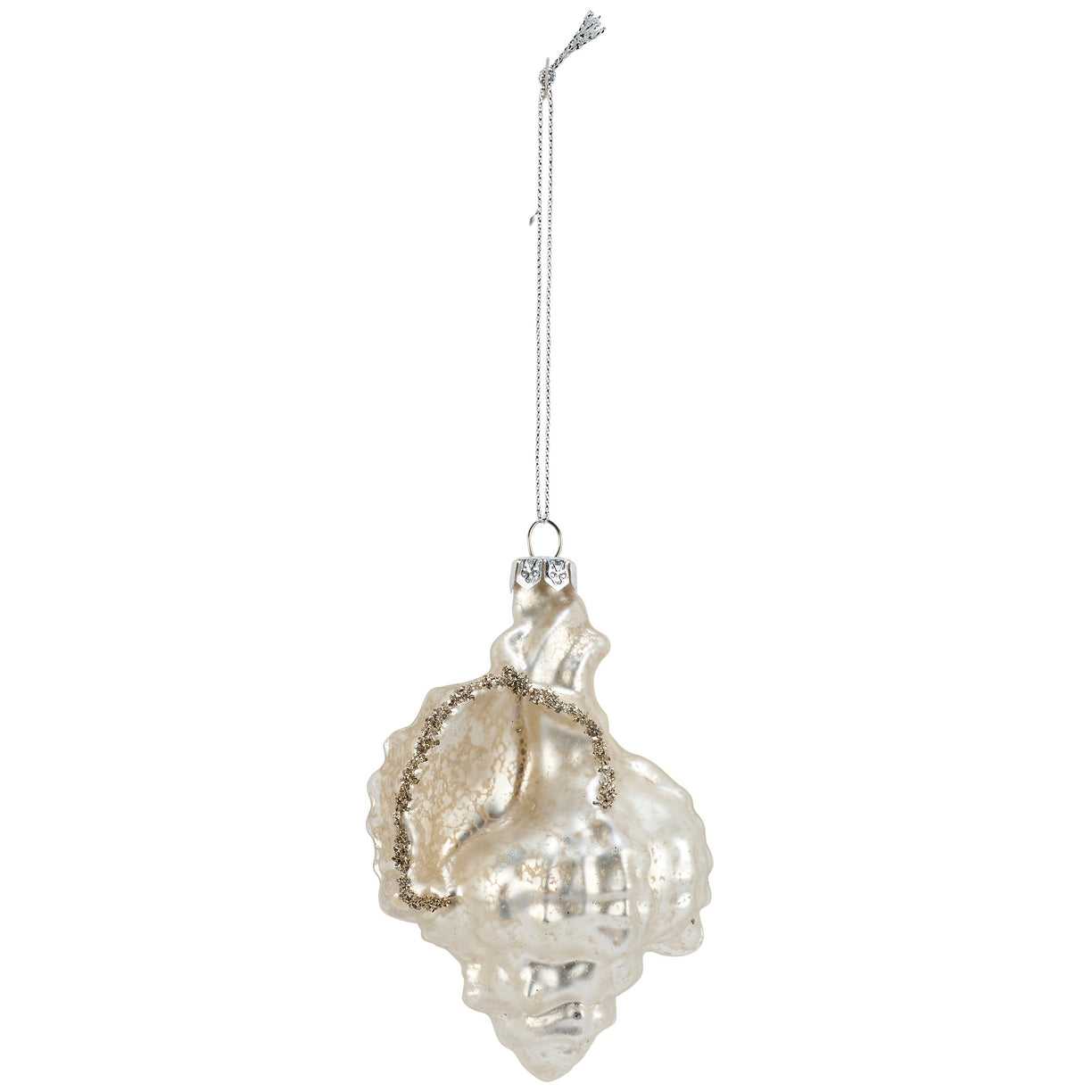 Glass Conch Shell Ornament