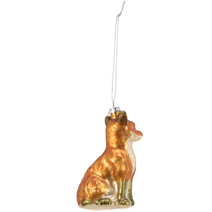 Glass Fox Ornament