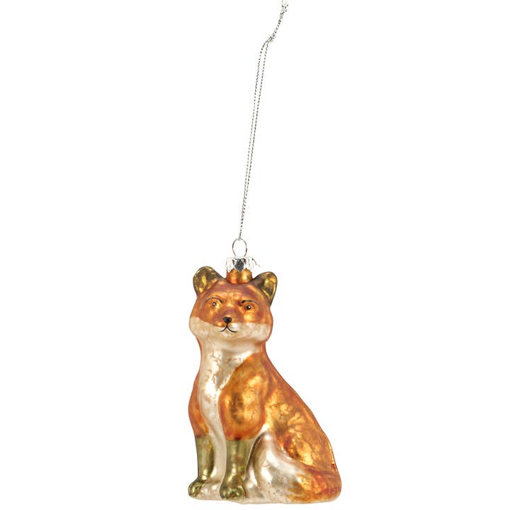 Glass Fox Ornament