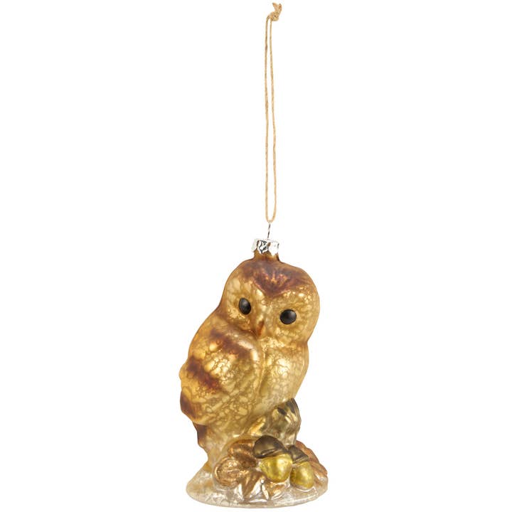 Glass Owl Ornament
