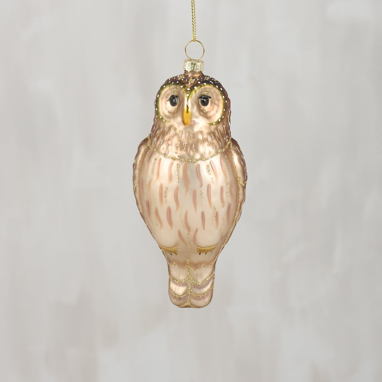 Glass Screech Owl Ornament