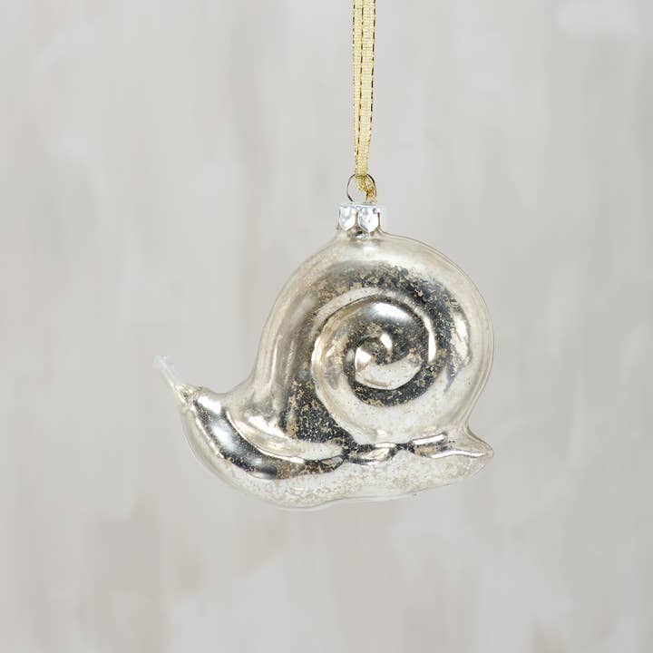 Glass Snail Ornament