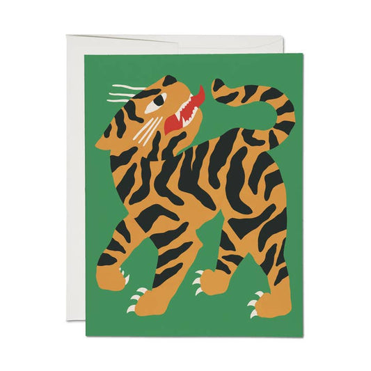 Growling Tiger Greeting Card