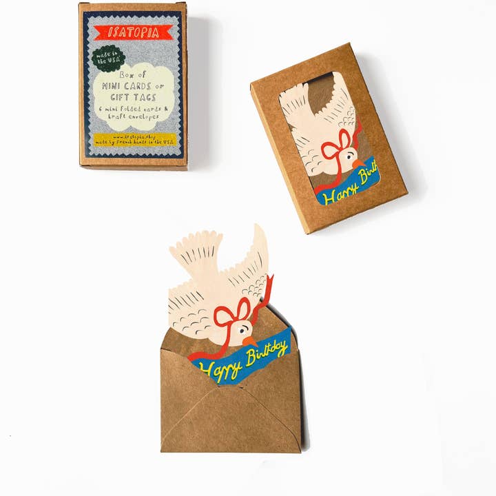 Happy Birthday Bird Mini Cards