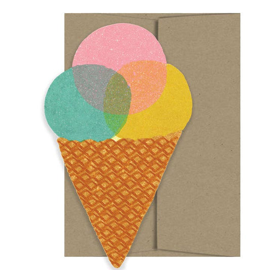 Ice Cream - Die Cut Card