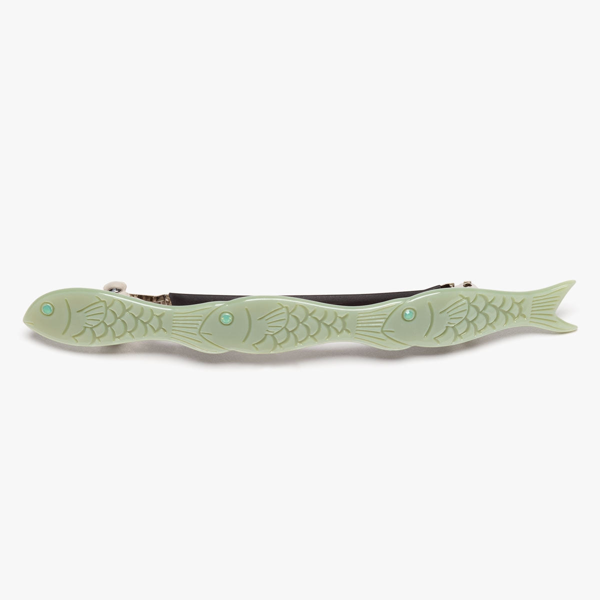 Jade Fish French Barrette Hair Clip