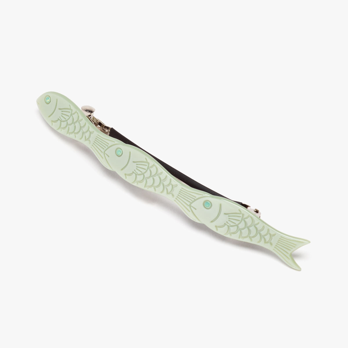 Jade Fish French Barrette Hair Clip