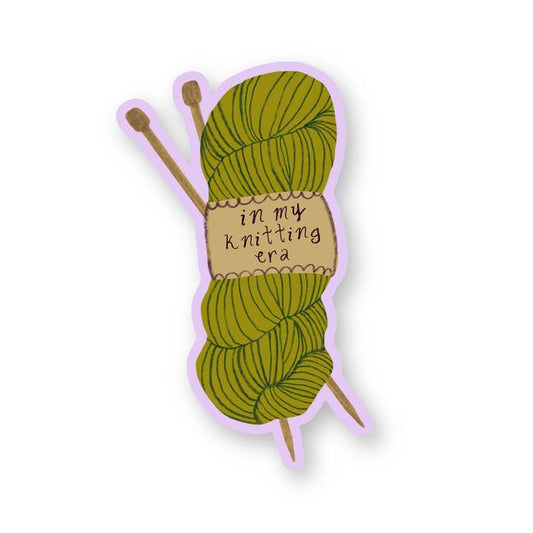 "Knitting Era" Vinyl Sticker