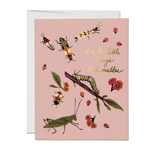 Little Bugs Thank You Greeting Card