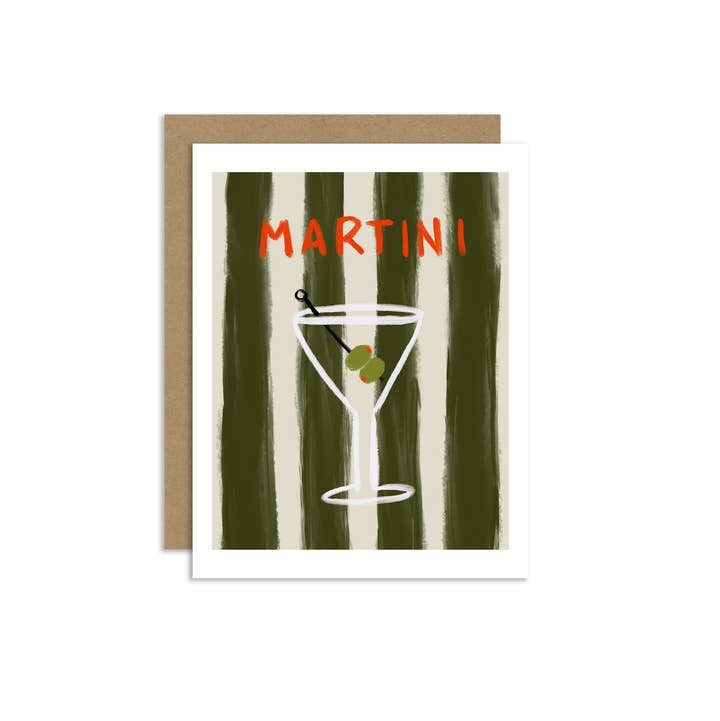 "Martini" Greeting Card