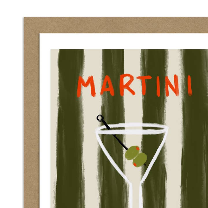 "Martini" Greeting Card