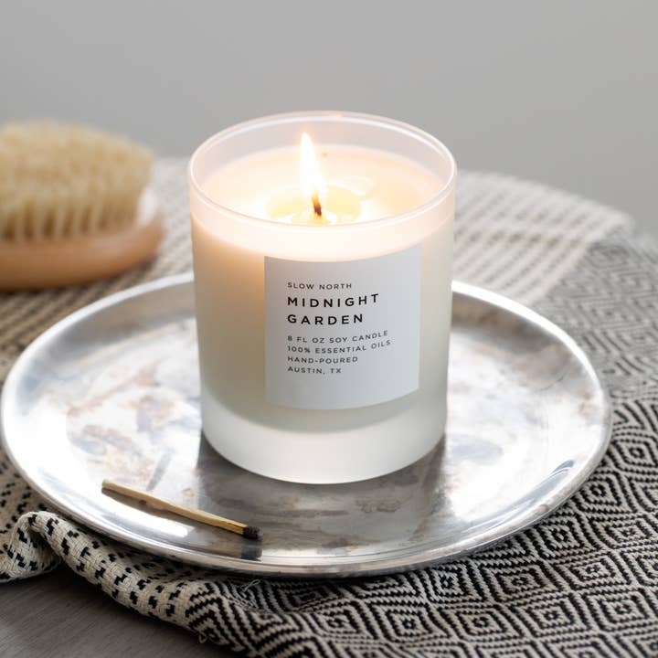 Midnight Garden (Lavender, Rosemary, Geranium, Frankincense) 8 oz Candle