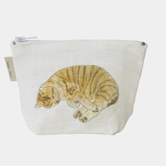 Isabelle Boinot Mini Pouch, Two Cats