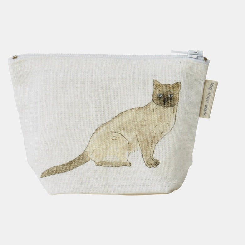 Isabelle Boinot Mini Pouch, Two Cats