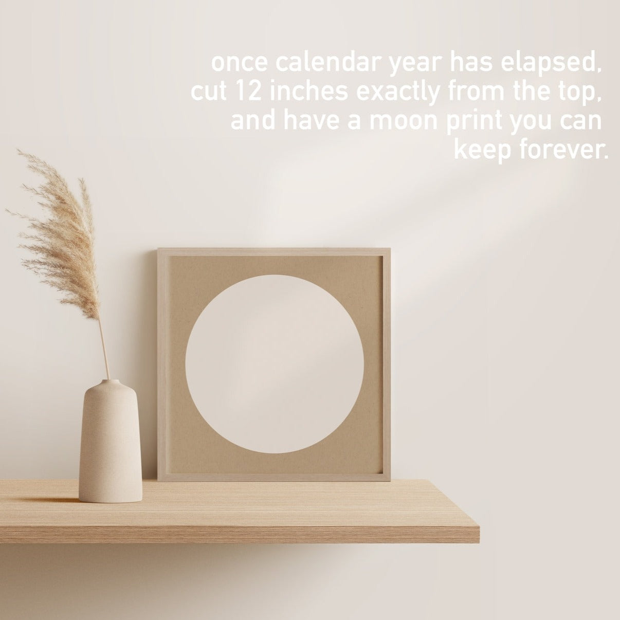 Minimalist Moon Calendar : 2024