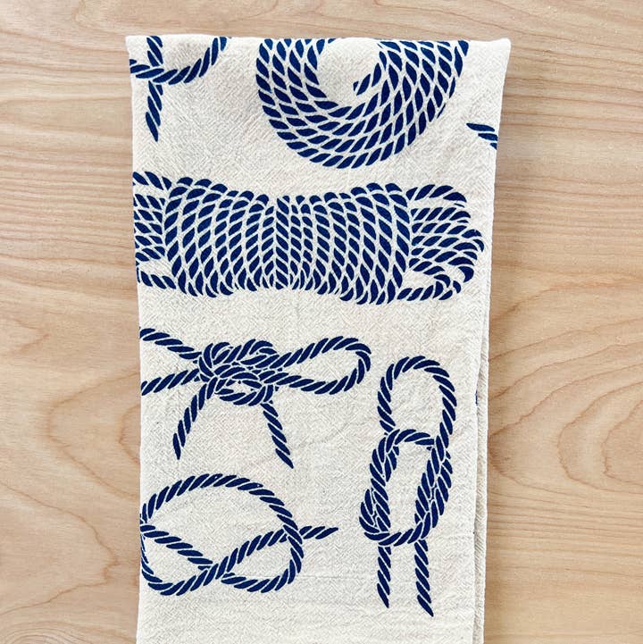 Nautical Knots Tea Towel