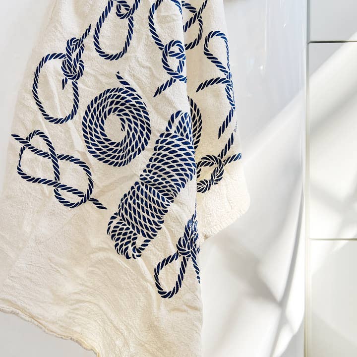 Nautical Knots Tea Towel
