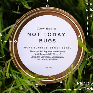 "Not Today, Bugs" Botanical Mosquito Candle