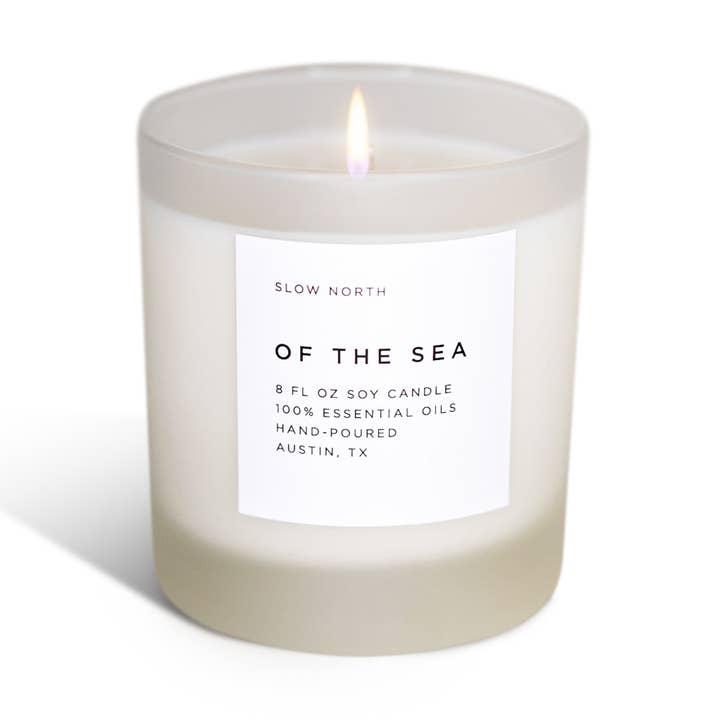 Of the Sea (Lavender, Eucalyptus, Peppermint) Candle, 8oz