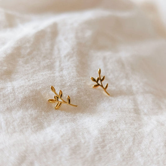 Gold-plated Earrings: OLIVE BRANCH