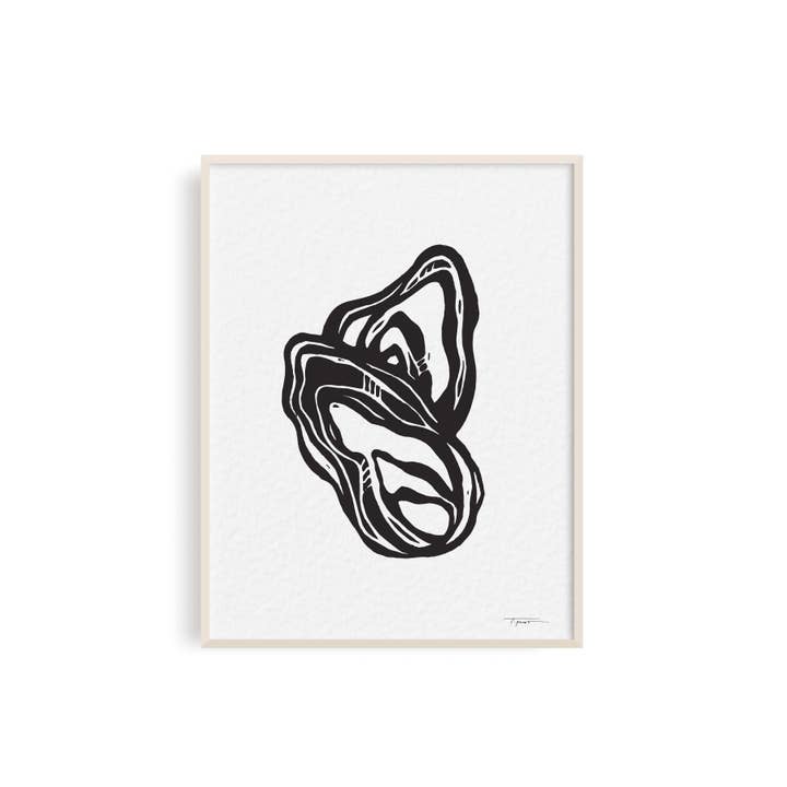 Oyster Duo Mini Block Print (5x7)