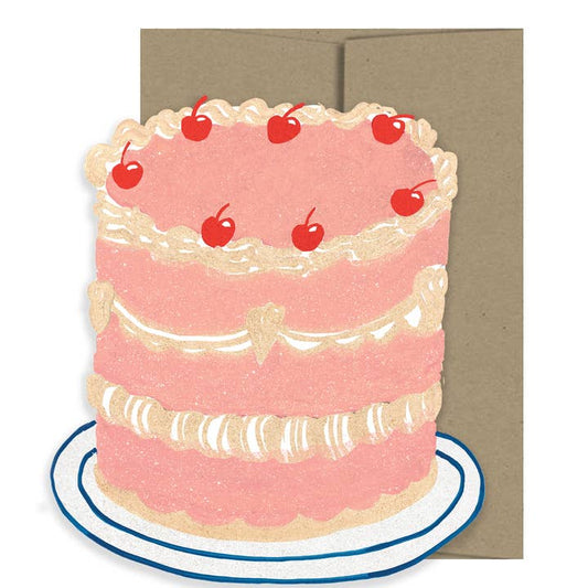 Party Cake - Die Cut Card