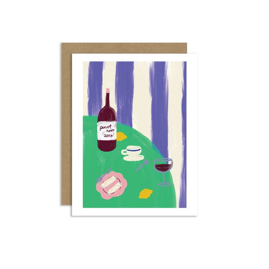 "Pinot Noir" Greeting Card