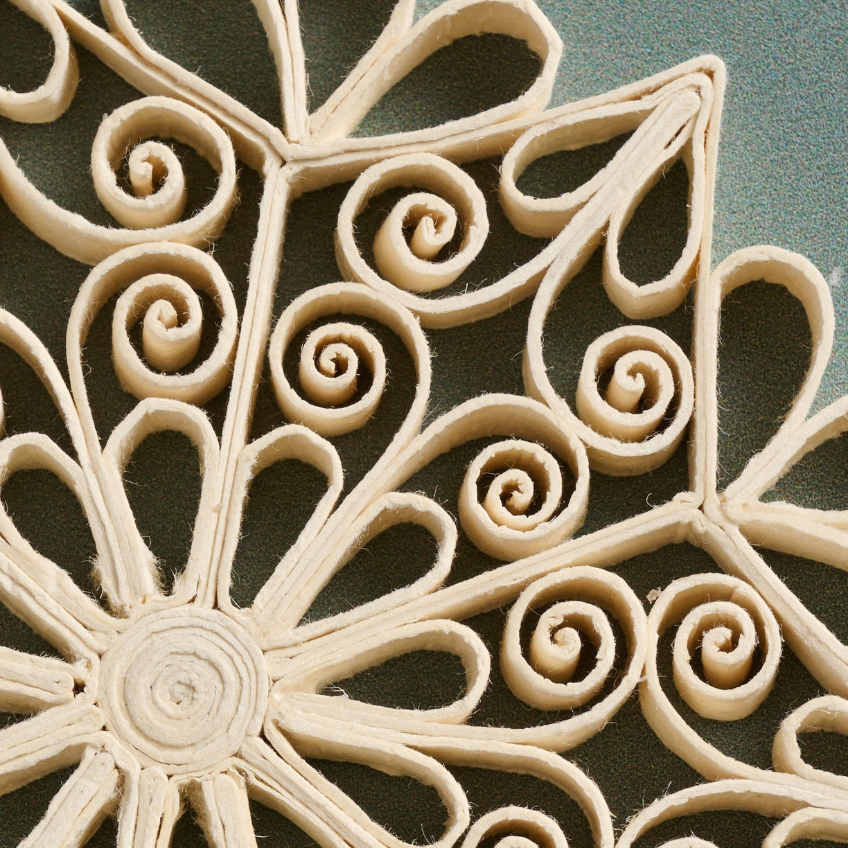 Quilled Cream Snowflake Ornament